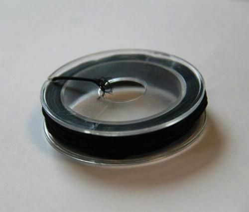 Elastisch koord zwart 1 mm 5 MT 12026-2612