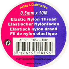 Elastisch Nylondraad 0,5 mm Transparant 10m (10829-1001)