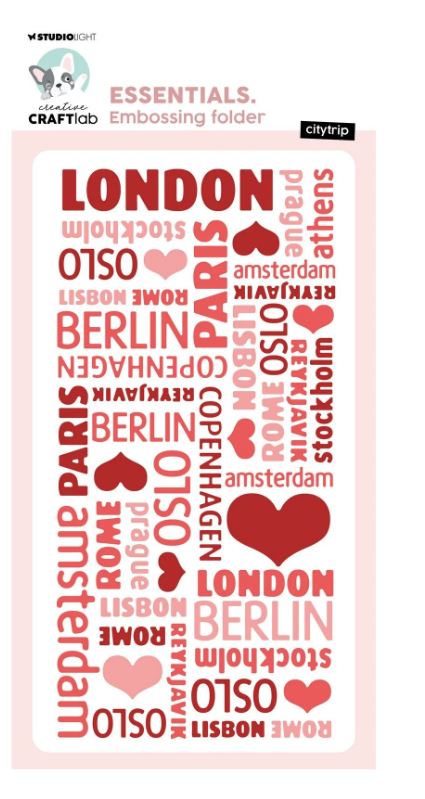 Creative Craft Lab • Essentials Embossing folder Citytrip (CCL-ES-EMB25) *