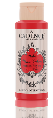 Cadence Style matt - textiel verf - Aardbei/Strawberry - 59ml - F609