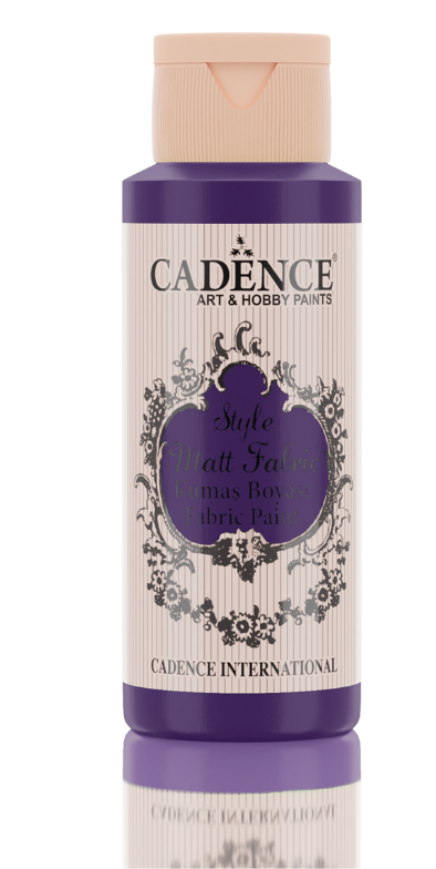 Cadence Style matt - textiel verf - Donkerpaars/Dark purple - 59ml - F616
