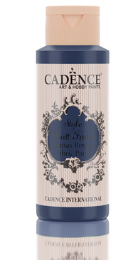Cadence Style matt - textiel verf - Donker Blauw/Dark Blue - 59ml - F643