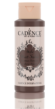 Cadence Style matt - textiel verf - Donkerbruin/Dark Brown - 59ml - F649