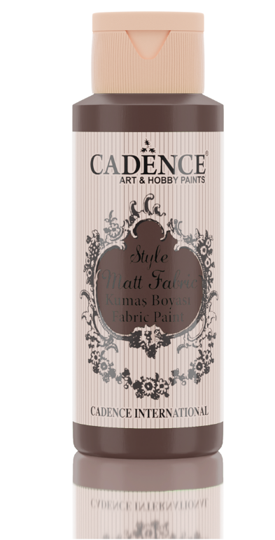 Cadence Style matt - textiel verf - Donkerbruin/Dark Brown - 59ml - F649