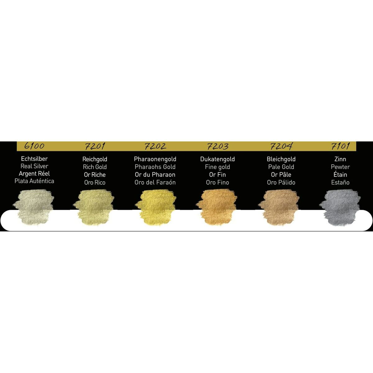 Premium parelmoer aquarelverf set Antique Tones | 6 kleuren (F7001)