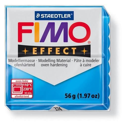 Fimo Effect - Translucent blauw 57g - (8020-374)