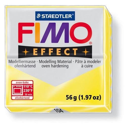 Fimo Effect - Translucent geel - 57g - (8020-104)
