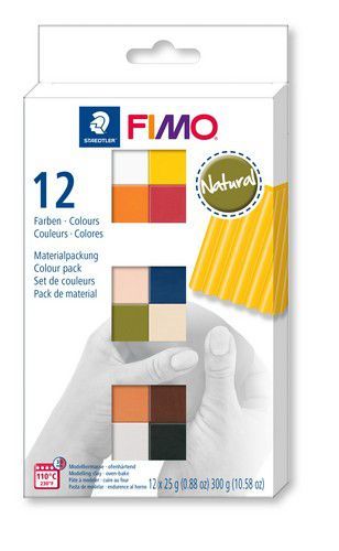 Fimo soft colour pack 12 natural colours (8023 C12-4)