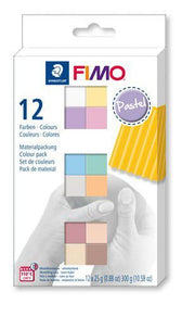 Fimo soft colour pack 12 pastel colours (8023 C12-3)