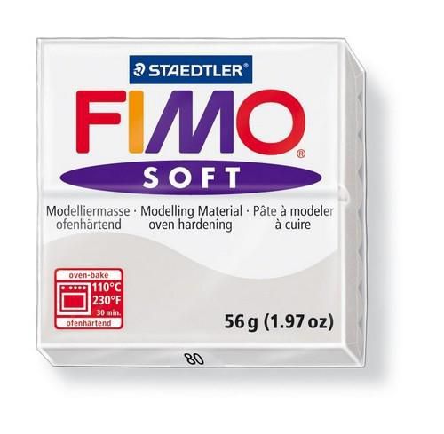 Fimo Soft - Dolfijngrijs - 57g - (8020-80)