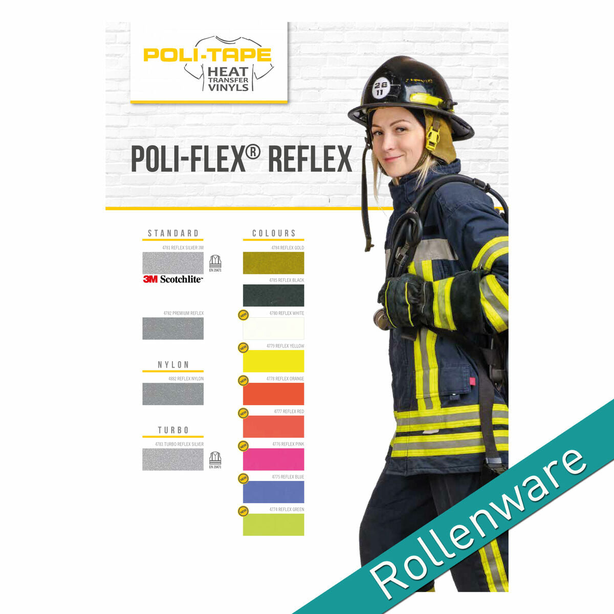 POLI-FLEX REFLEX Flexfolie - Pink - A4 (084776)