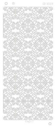 Flower corners - Zilver 2