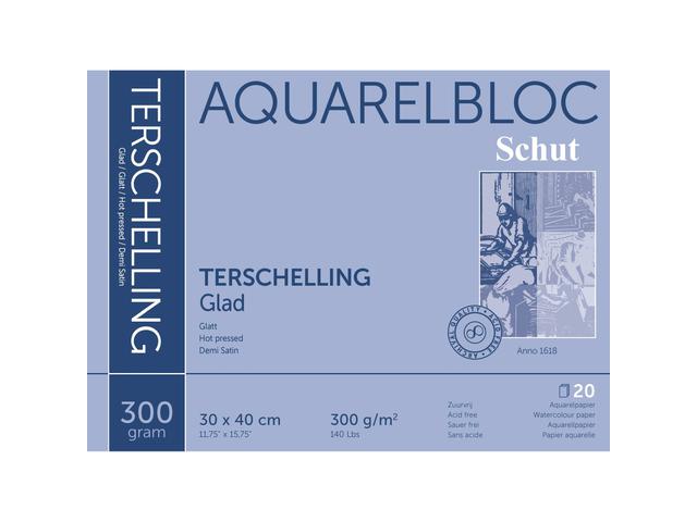 Schut Terschelling Aquarelblok Glad 30x40cm 300 gram - 20 sheets (SCH21040)