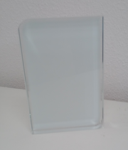 Rechthoekig Sublimatie Fotokristal - 100 x 150 mm  - met twee ronde hoeken (BXP07)