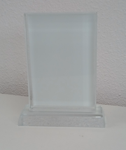Rechthoekig Sublimatie Fotokristal - 90 x 130 mm  - met voet - (staand model)