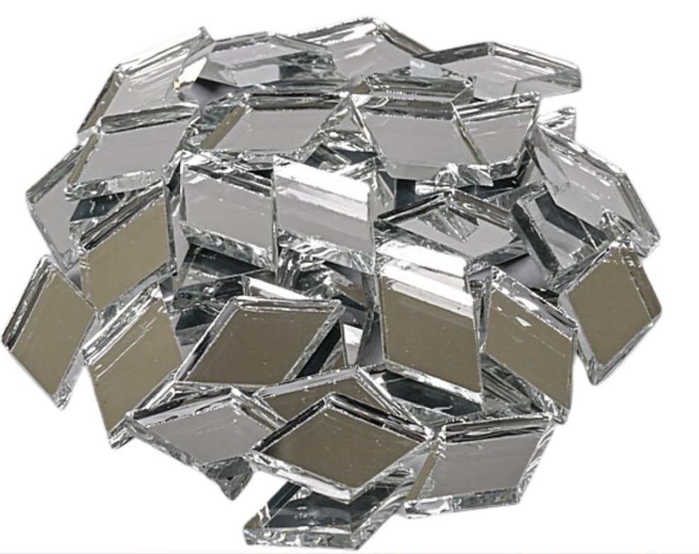 Spiegel Mozaiek Ruit (vanaf 100 gr, per 100 gr) (G575B) *