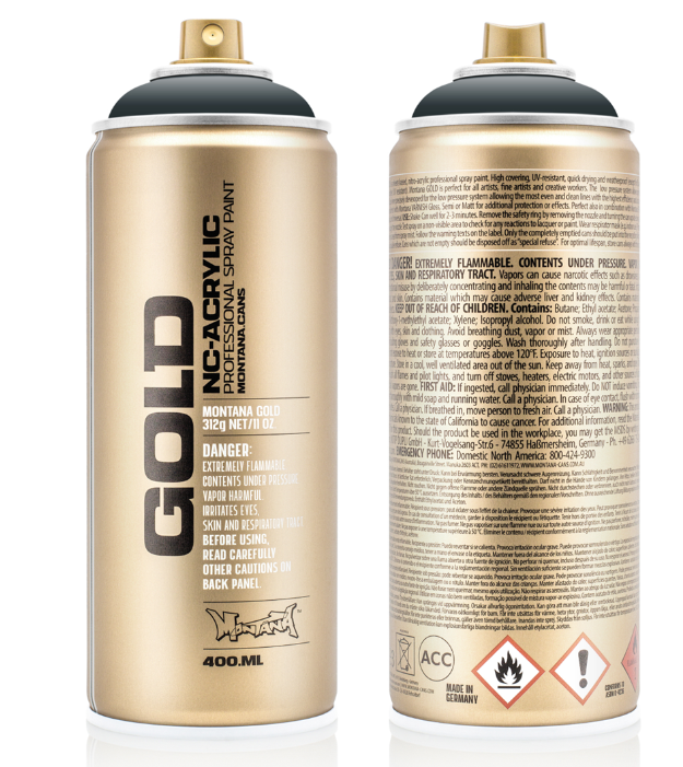 Montana Gold Spuitbus 400 ml Stealth (G7070) *