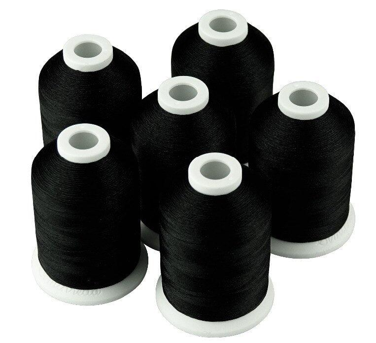 Premium Quality Polyester borduurgaren - 730m/800yard -  Black - 900