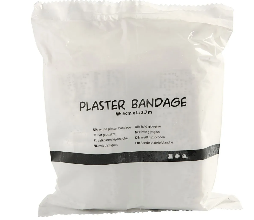 Gips verband gaas 2 rol 10 cm x 2,7 m (78914)