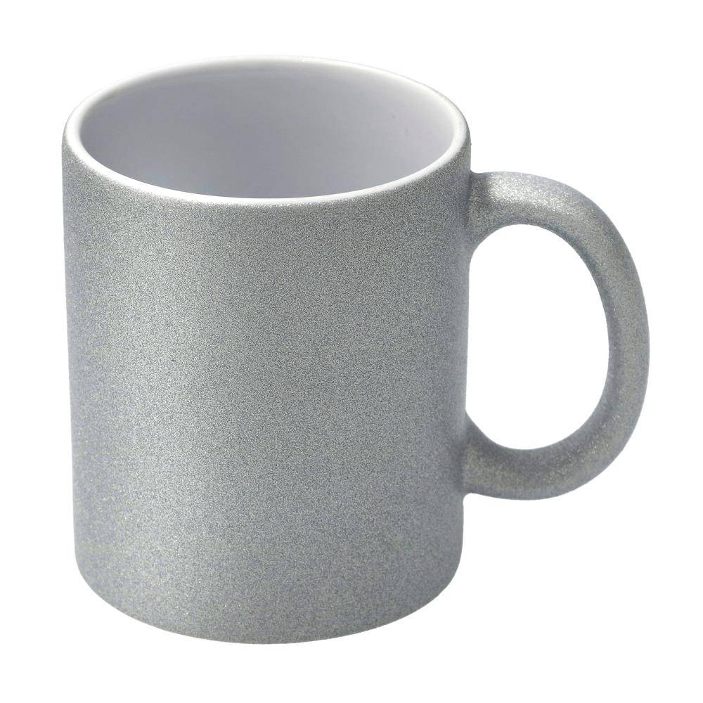 Glitter Sublimatie Mok 11oz - Zilver (SPM.082.096.105)