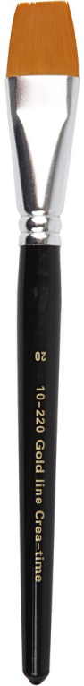 Gold Line Acryl Penseel Plat 20