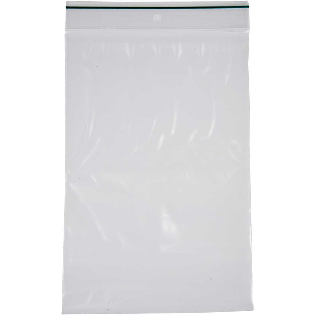 Zip Lock zakjes, gripzak afm 12x18 cm, dikte 0,05 mm, , 100stuks (239841)