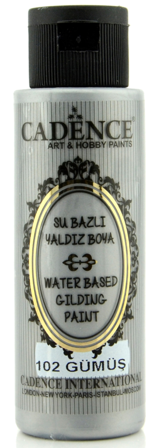 Cadence - Gilding - Metallic acrylverf - Zilver - 70ml (0102) *