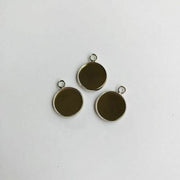 Hanger met 1 oog rond 14mm zetting (voor epoxy) 3 st (platinum) (12332-3214)
