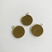 Hanger met 1 oog rond 20mm zetting (voor epoxy) 3 st (platinum) (12332-3220)
