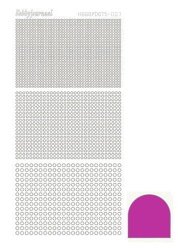 Hobbydots stickervel 007 - Pink (Mirror)
