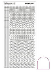 Hobbydots stickervel 013 - White (Adhesive)