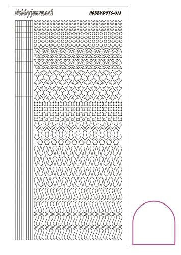 Hobbydots stickervel 013 - White (Adhesive)