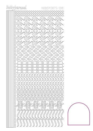 Hobbydots stickervel 018 - White (Adhesive)