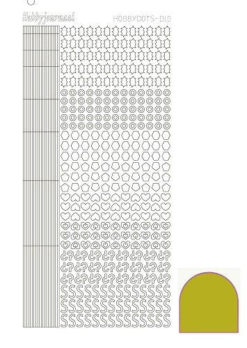 Hobbydots stickervel 010 - Yellow (Mirror)