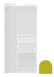 Hobbydots stickervel 011 - Yellow (Mirror)