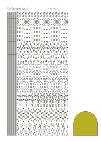 Hobbydots stickervel 015 - Yellow (Mirror)