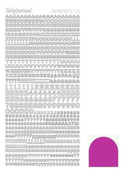 Hobbydots stickervel Cijfers & Letters - Pink (Mirror)
