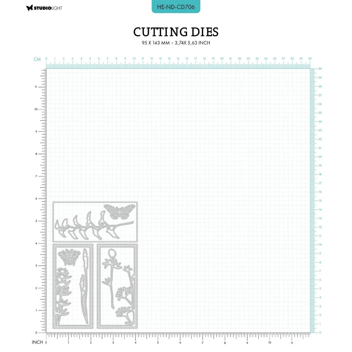 Studio Light • Natures Dream Cutting Dies Twigs and Frames - CD706*