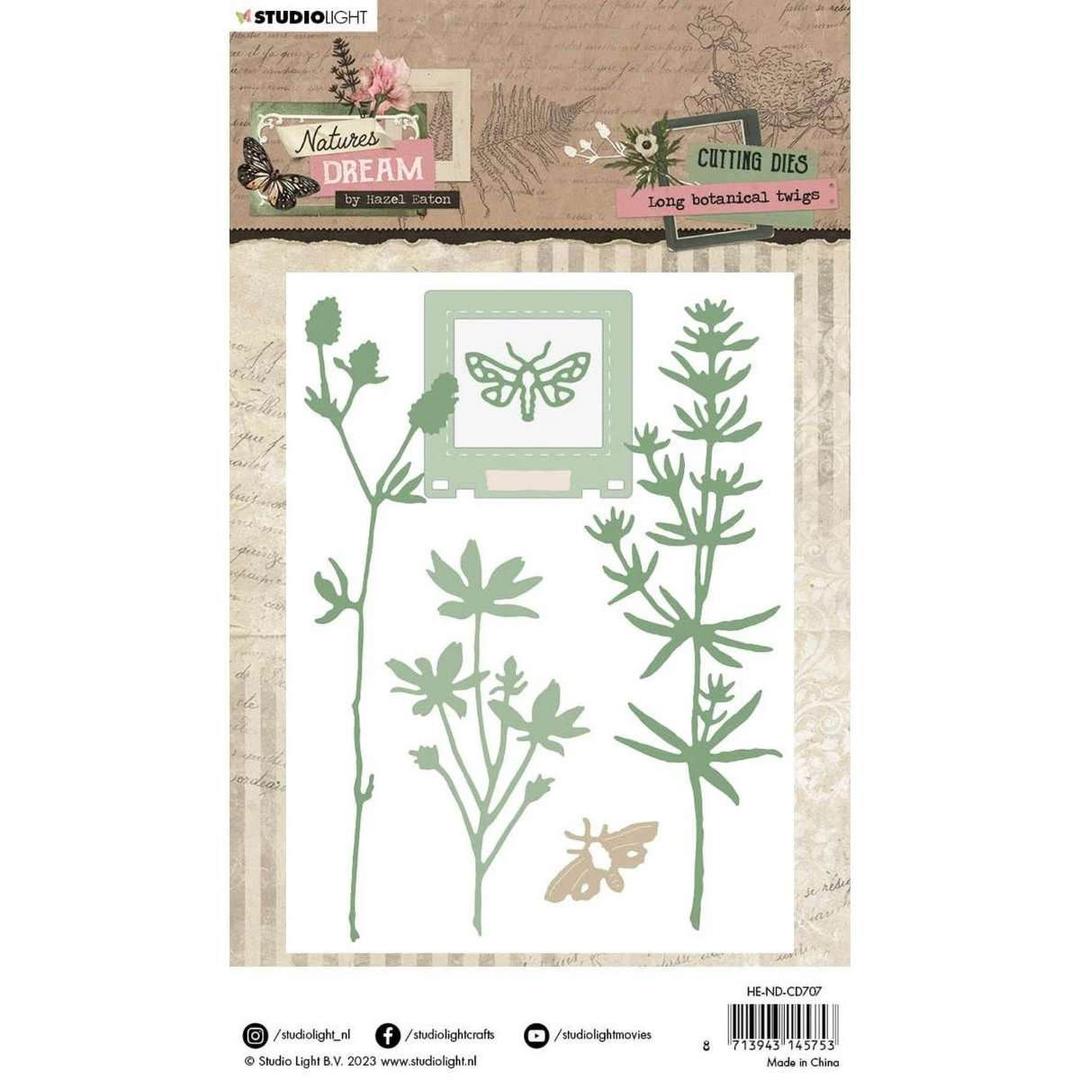 Studio Light • Natures Dream Cutting Dies Long Botanical Twigs - CD707*