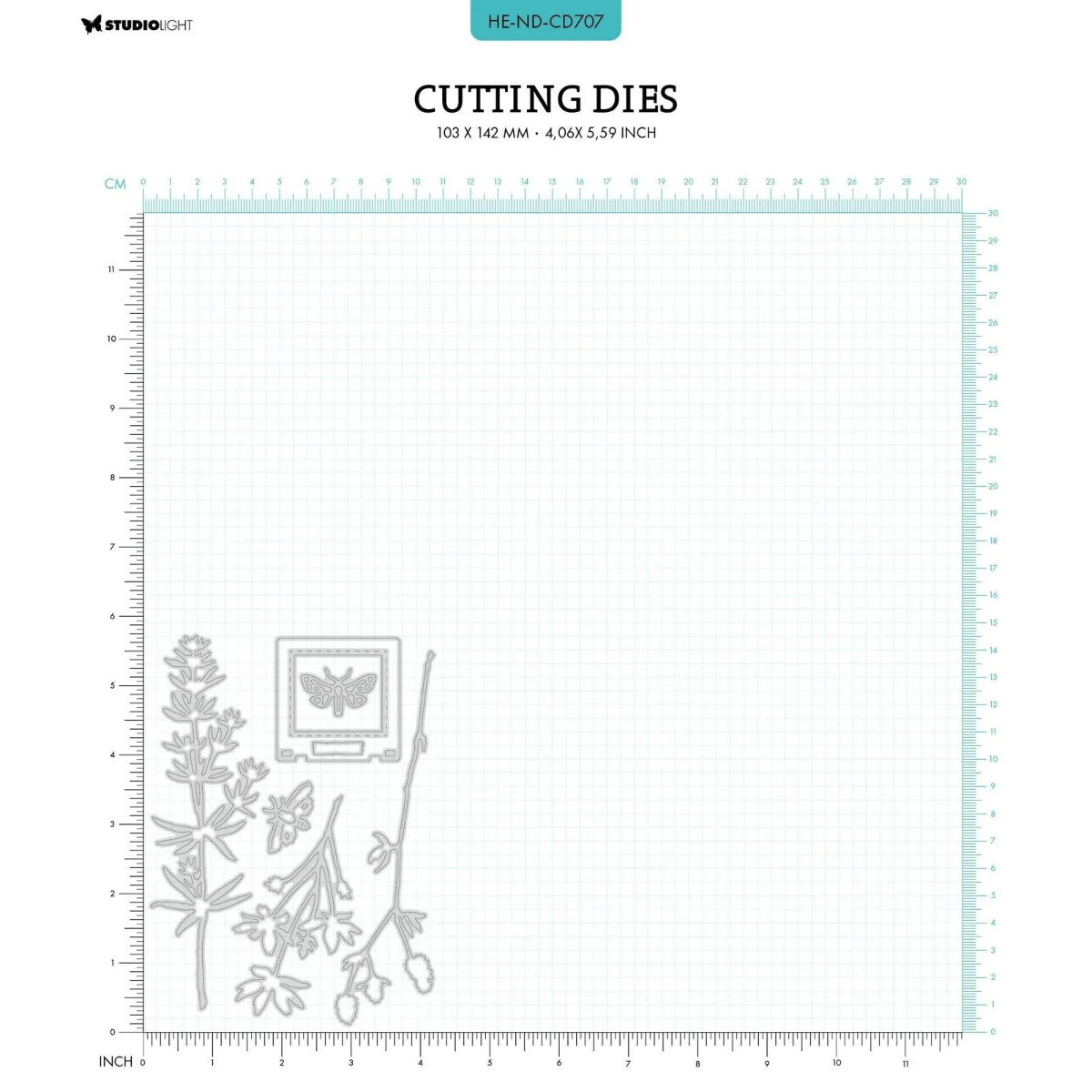Studio Light • Natures Dream Cutting Dies Long Botanical Twigs - CD707*
