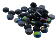 Glas Mozaïek 150 gr Rond Zwart 1,2x0,6 cm (HG1420) *