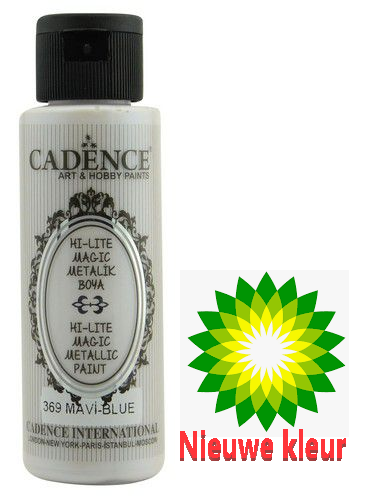 Cadence Hi-lite metallic verf Blauw 0369 70 ml (0369) - OPRUIMING