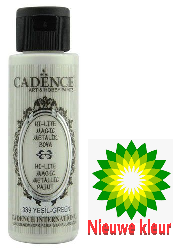 Cadence Hi-lite metallic verf Groen 0389 70 ml (301218/0389) *