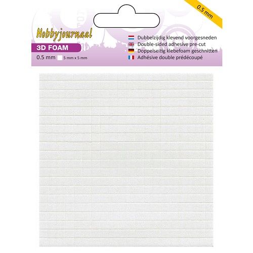 Foamblokjes 0.5 mm (Hobbyjournaal)