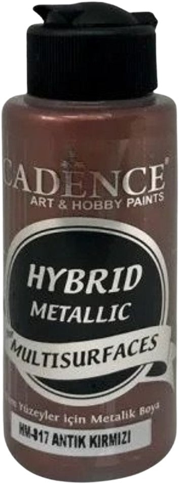 Cadence - Hybride Acrylverf - Metallic - Antique Red - 120 ml (HM-817)