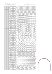 Hobbydots stickervel 011 - White (adhesive)