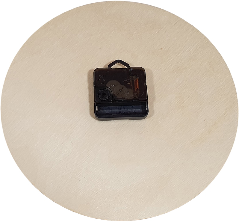 Houten Klok met Los Uurwerk 25 cm (HG1150)