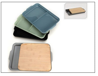 Bamboe houten snijplank met opvangbak