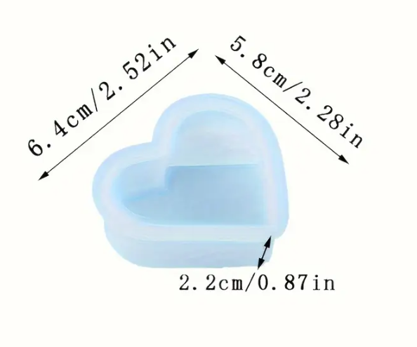 Siliconen Gietmal Hartvormig  (HR2024)