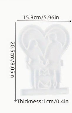 Siliconen Gietmal -Romantisch koppel hand in hand (HR2034)